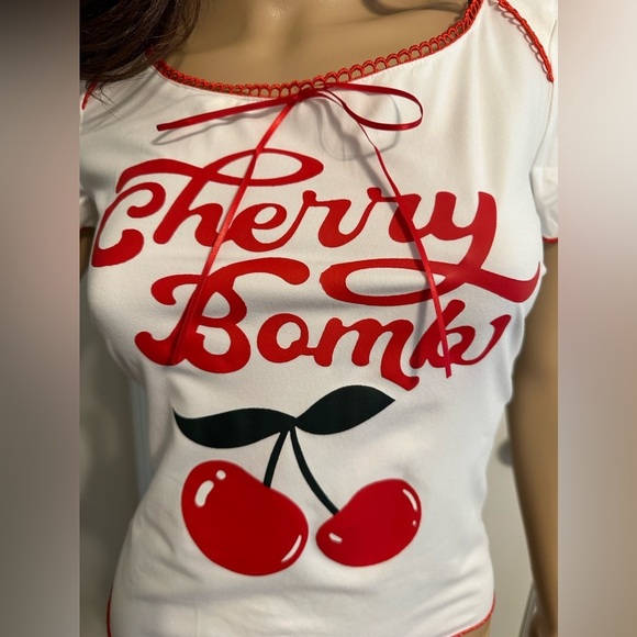 🌟HOST PICK🌟NIP-Cherry 🍒 Bomb Short Sleeve Tee - Picture 4 of 10
